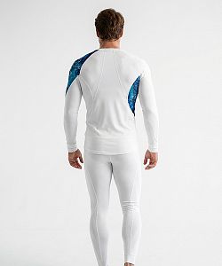 Pánské funkční triko dlouhý rukáv D.N.A. bílá Bamboo Ultra