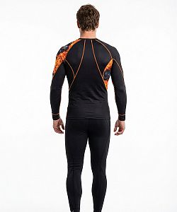 Pánské funkční triko dlouhý rukáv GHOSTRIDER černá Bamboo Ultra