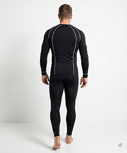 Pánské funkční triko dlouhý rukáv GRAY Bamboo Thermo