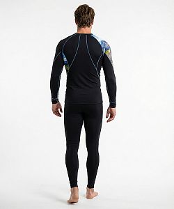 Pánské funkční triko dlouhý rukáv HIGHLANDER černá Bamboo Ultra