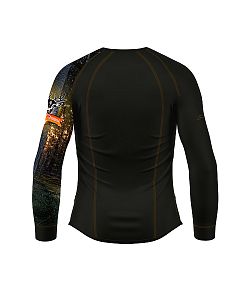 Pánské funkční triko dlouhý rukáv HUNTER černá Bamboo Thermo