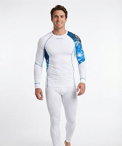 Pánské funkční triko dlouhý rukáv IGGY bílá Bamboo Ultra