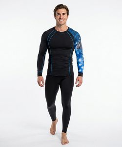 Pánské funkční triko dlouhý rukáv IGGY černá Bamboo Thermo