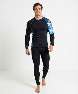 Pánské funkční triko dlouhý rukáv IGGY černá Bamboo Ultra