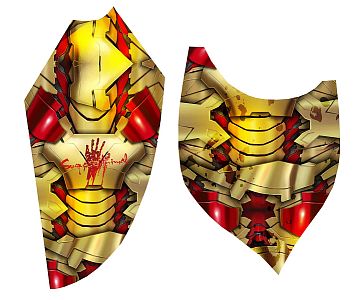 Pánské funkční triko dlouhý rukáv IRON MAN černá Bamboo Ultra