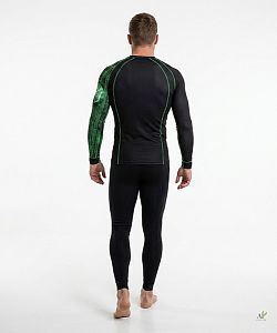 Pánské funkční triko dlouhý rukáv MATRIX černá Bamboo Thermo