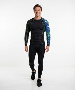 Pánské funkční triko dlouhý rukáv MECHANIC černá BambooHeavy