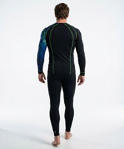 Pánské funkční triko dlouhý rukáv MECHANIC černá BambooHeavy