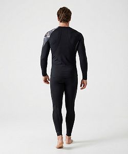 Pánské funkční triko dlouhý rukáv RIDER MAN černá Bamboo Ultra