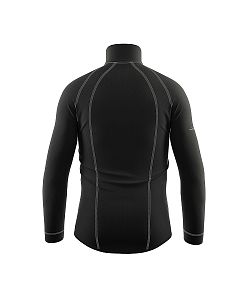 Pánské funkční triko dlouhý rukáv se zipem GRAY Bamboo Thermo