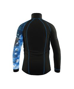 Pánské funkční triko dlouhý rukáv se zipem IGGY černá Bamboo Thermo