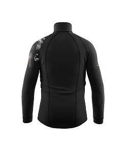 Pánské funkční triko dlouhý rukáv se zipem RIDER MAN černá Bamboo Thermo