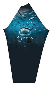 Pánské funkční triko dlouhý rukáv SHARK bílá Bamboo Thermo