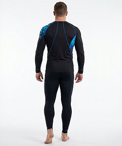 Pánské funkční triko dlouhý rukáv SHARK černá Bamboo Ultra