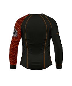 Pánské funkční triko dlouhý rukáv SKULL černá Bamboo Thermo