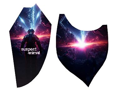 Pánské funkční triko dlouhý rukáv SPACE MAN černá Bamboo Ultra