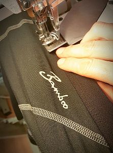 Pánské funkční triko dlouhý rukáv-stoják ECO zip CAMO černá BambooHeavy