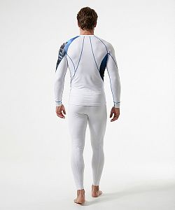 Pánské funkční triko dlouhý rukáv WOLF bílá Bamboo Ultra