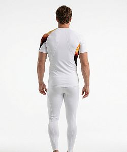 Pánské funkční triko krátký rukáv ADVENTURE bílá Bamboo Ultra