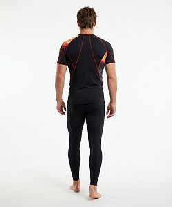 Pánské funkční triko krátký rukáv ADVENTURE černá Bamboo Ultra