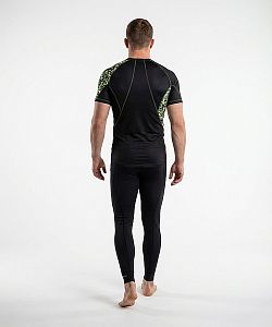 Pánské funkční triko krátký rukáv CAMO černá Bamboo Ultra