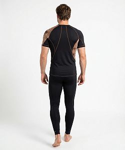 Pánské funkční triko krátký rukáv CROCODILE MAN černá Bamboo Ultra