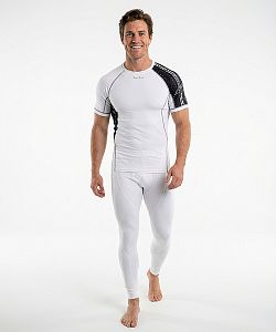 Pánské funkční triko krátký rukáv CYCLE bílá Bamboo Ultra