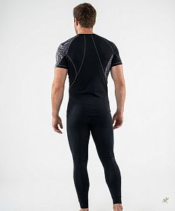 Pánské funkční triko krátký rukáv CYCLE černá Bamboo Ultra