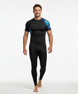 Pánské funkční triko krátký rukáv D.N.A. černá Bamboo Ultra