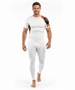 Pánské funkční triko krátký rukáv GHOSTRIDER bílá Bamboo Ultra