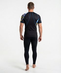 Pánské funkční triko krátký rukáv HIGHLANDER černá Bamboo Ultra