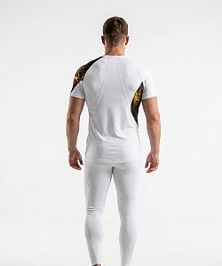 Pánské funkční triko krátký rukáv HUNTER bílá Bamboo Ultra