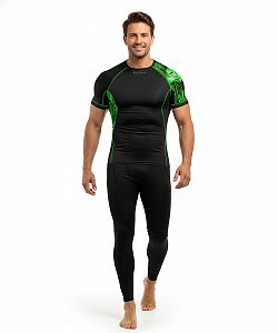 Pánské funkční triko krátký rukáv MATRIX černá Bamboo Ultra