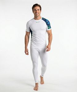 Pánské funkční triko krátký rukáv MECHANIC bílá Bamboo Ultra