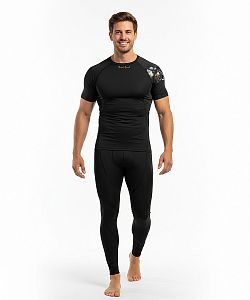 Pánské funkční triko krátký rukáv RIDER MAN černá Bamboo Ultra