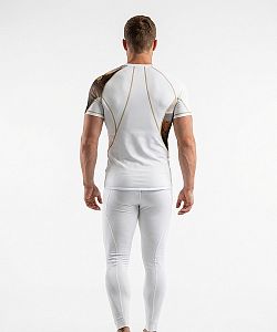 Pánské funkční triko krátký rukáv ROUTE 66 bílá Bamboo Ultra