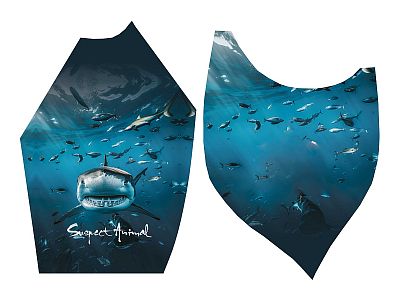 Pánské funkční triko krátký rukáv SHARK bílá Bamboo Ultra