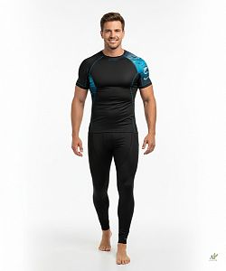 Pánské funkční triko krátký rukáv SHARK černá Bamboo Ultra