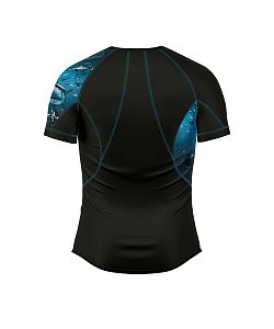 Pánské funkční triko krátký rukáv SHARK černá Bamboo Ultra