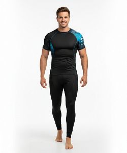 Pánské funkční triko krátký rukáv SHARK černá Bamboo Ultra