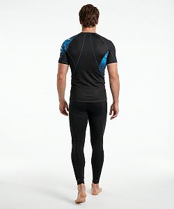 Pánské funkční triko krátký rukáv SHARK černá Bamboo Ultra