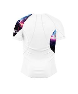 Pánské funkční triko krátký rukáv SPACE MAN bílá Bamboo Ultra