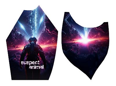 Pánské funkční triko krátký rukáv SPACE MAN černá Bamboo Ultra