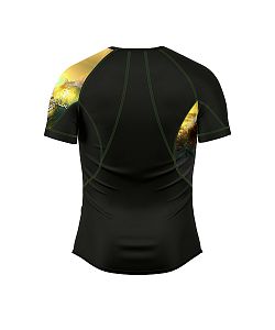 Pánské funkční triko krátký rukáv WAVE černá Bamboo Ultra
