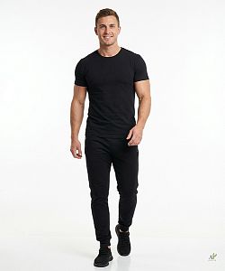 Pánské funkční triko SLIM krátký rukáv černá Bamboo Ultra CLASSIC