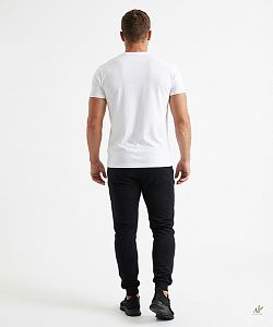 Pánské funkční triko SLIM "V" krátký rukáv bílá Bamboo Ultra CLASSIC
