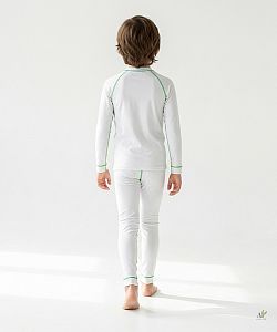 Set dětského funkčního prádla ALIEN bílá Bamboo Ultra