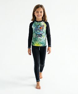 Set dětského funkčního prádla CHAMELEON černá Bamboo Ultra