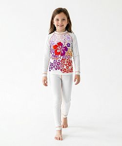 Set dětského funkčního prádla HAWAII bílá Bamboo Light New