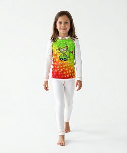 Set dětského funkčního prádla ROBOKOČKA bílá Bamboo Light New